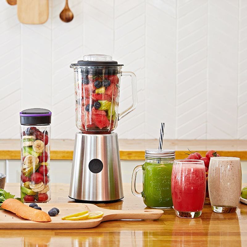HongFeng HR-382S Glass Jar Stainless Steel Blender